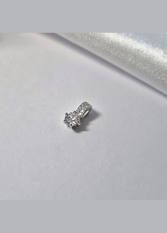 Срібна підвіска кулон з Білими каменями Українка срібло 925 проби Родоване 3093р 1.20г No Brand (307833895)