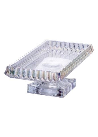 Фруктовниця на ніжці прямокутна 28*15*10 см із товстого скла Yiwu (362474111)