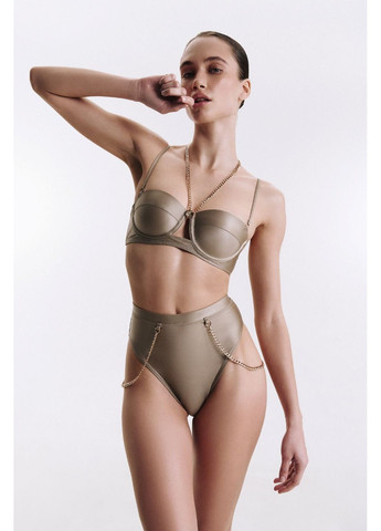 Купальні високі трусики Valencia Беж Juli Briz (361869847)