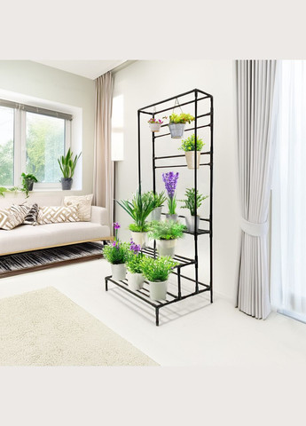 3х уровневая напольная подставка для растений Barva в виде ступеней c держателем кашпо, для помещений и улицы Metaplant (300778459)