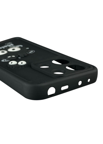 Чохол для Redmi Note 13 4G з 3д малюнком дитячий жіночий об'ємний на сяомі редмі нот 13 4г чорний Xiaomi (366022588)