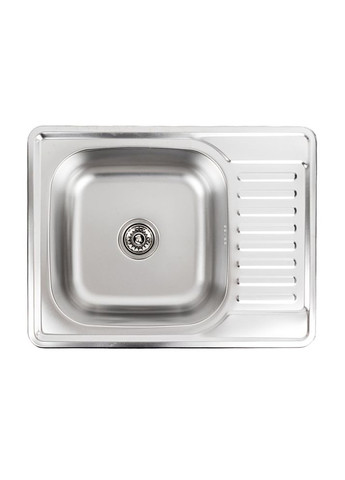 Кухонна мийка з нержавіючої сталі ДЕКОР 6550 (0,8/180 мм) Valeso (305296141)