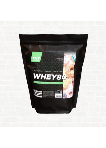 Протеїн комплекс: Whey 80 протеїн Польща 2 кг зі смаком Кава + Омега-3 у подарунок TNT (370802824)