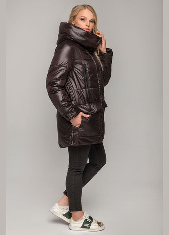 Чорна демісезонна куртка долорес (01118-bl-black46) MioRichi