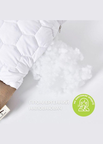 Подушка ортопедична з наволочкою Гречаний Комфорт 50х70 см із валиком для підтримки шиї з лухою IDEIA (334726481)