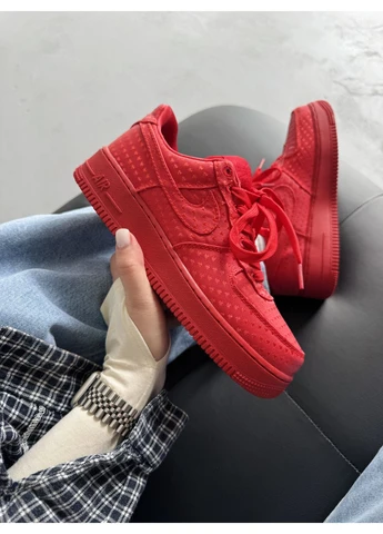Червоні літні кросівки nike air force 1 se valentines day/university red найк аір форс 1 червоні No Brand
