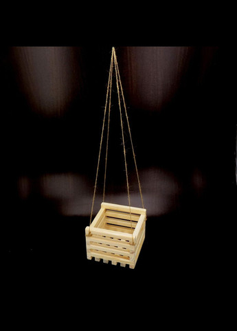 Кашпо из дерева Вязель ваниль (КАШ-003102) No Brand (328450506)