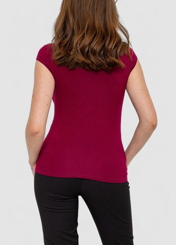 Бордовая футболка женская Ager 186R606