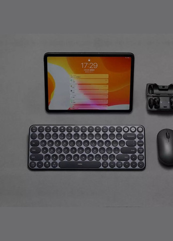 Клавіатура бездротова Xiaomi MiiiW AIR85 Bluetooth Dual Mode (MWXKT01) MAC/iPad/PC (RU) Black No Brand (264742930)
