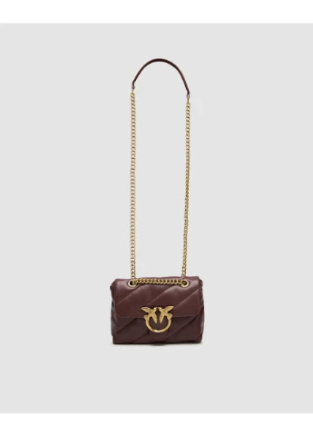 Сумка жіноча Baby Love Bag Puff Maxi Quilt Burgundy Gold No Brand (362044737)