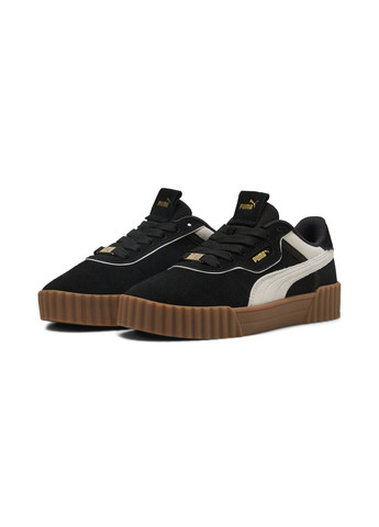 Чорні кеди carina 3.0 luxe suede sneakers women Puma