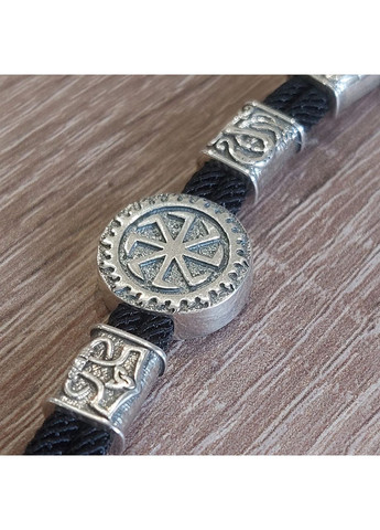 Браслет мужской серебряный Коловрат с рунами 19+3 см No Brand (355921897)