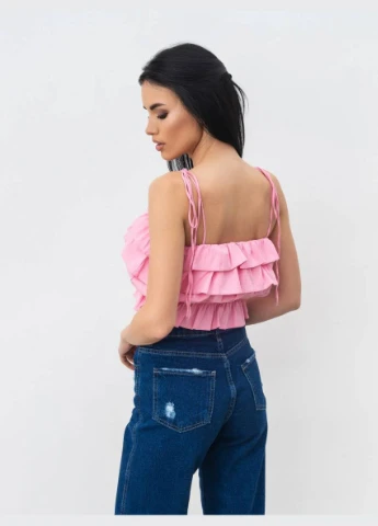 Топ "Лоле", Розовый, M|L 15576 Romashka Лоле (312232689)
