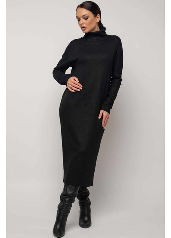 Черное кэжуал платье Ри Мари однотонное