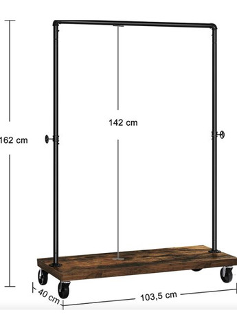 Стійка-вішалка для одягу та взуття Vintage у стилі Loft Leobert (361953112)