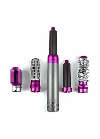 Багатофункціональний фен-щітка 5 в 1 з насадками для завивання стайлер для сушіння та укладання волосся 1000 Вт (KS366) Beauty (361385231)