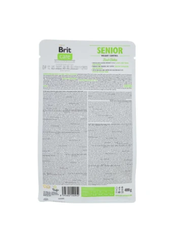 Корм сухой Cat Grain Free Senior Weight Control для кошек пожилого возраста с избыточным весом с курицей 400 г Brit Care (386995491)