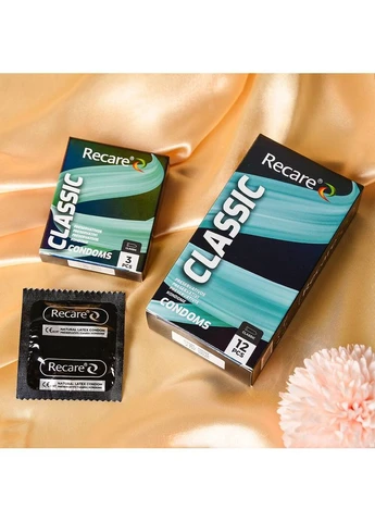 Holographic Classic Condoms 12 шт, класичні Recare (389902378)