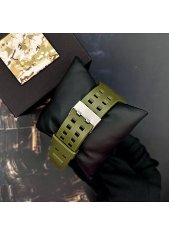 Наручний годинник спортивний для чоловіків чорний з будильником і секундоміром каучуковий ремінець ProDobro (367264225)