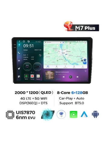 Штатная магнитола Mekede M7 Plus Ford (2005-2012) CarPlay QLED Fusion (384258337)