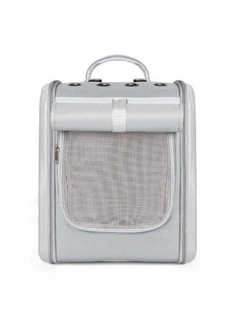 Рюкзак переноска для транспортировки животных кошек собак с прозрачными стенками вентиляцией 39x30x30 см (477235-Prob) Серый Unbranded (295898148)