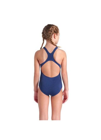 Комбінований демісезонний купальник закритий для дівчат palette swimsuit swim pro back блакитний, синій Arena