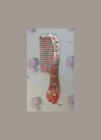 Гребінь з ручкою квітковий принт Salon Professional (299483890)