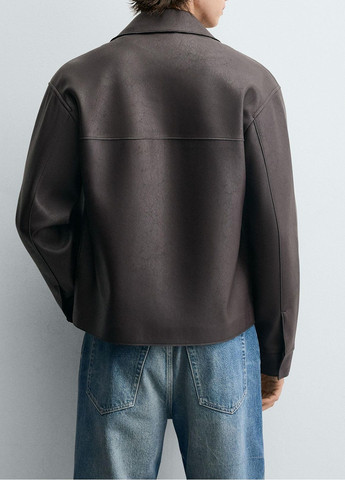 Темно-бордова демісезонна куртка Zara