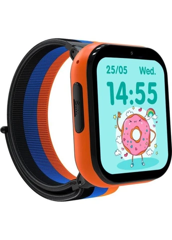 Дитячий смарт годинник Pro GP-PK008 Rainbow Black, GPS, 4G, відеодзвінки, SOS, гарантія 12 міс Gelius (383911808)