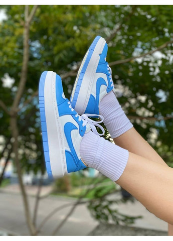 Білі Осінні кросівки чоловічі nike air jordan 1 elevate low university blue dq3698-141 найк аір джордан No Brand