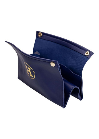 Серветниця з еко шкіри 20×7.5×11.5 см для серветок на кнопках Синій HP-3-213BL No Brand (369966638)