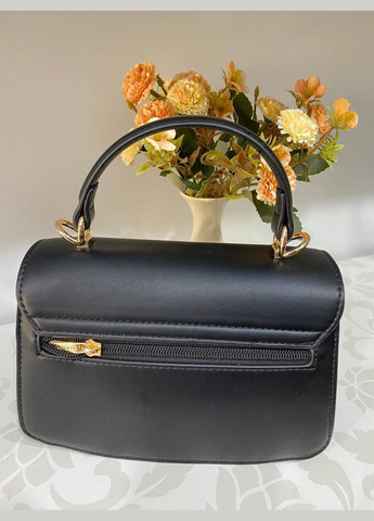 Маленька жіноча сумка з еко-шкіри чорного кольору 31925 Fashion (338188072)