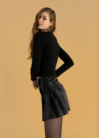 Лонгслив однотонный женский WTC02334 Черный shop (2000990324481) LAWA (329034164)