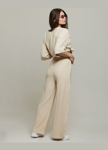 Костюм жіночий літній бежевий (болеро, штани) Bisou (295026793)