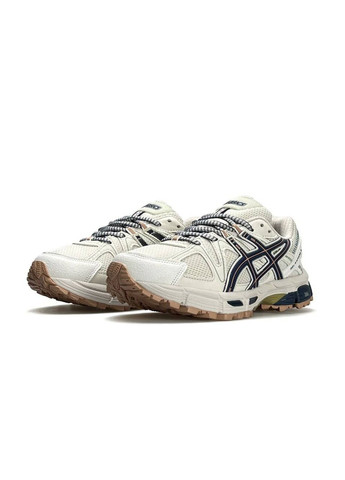 Кроссовки женские ASICS No Brand Gel-Kahana 8 Beige Navy бежевые демисезоны (325439743)
