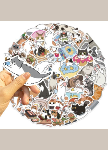 Набор виниловых наклеек " Котики" #2 No Brand (359447590)