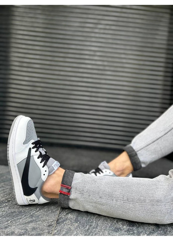 КРОССОВКИ ЖЕНСКИЕ NIKE SB X TRAVIS SCOTT X PLAYSTATION НАЙК СБ ДАНК No Brand белые демисезоны (367174742)