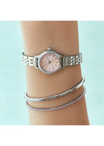 Браслет Ava Petite Silver Pink Burker (402546276)