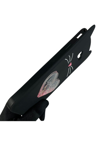 Чохол для Galaxy J4 Plus 2018 SM-J415 дитячий 3д у формі котика переливашка на самсунг г4 плюс чорний Samsung (366019805)