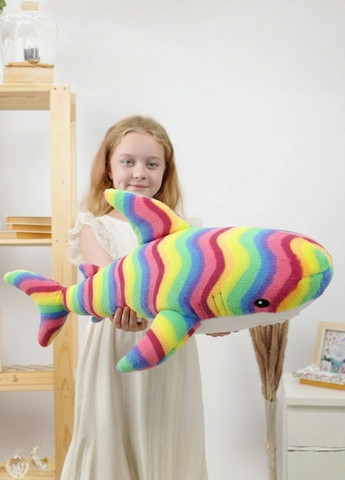 М'яка іграшка Акула райдужна 100 см для сну та обіймів My Kigu (370850590)