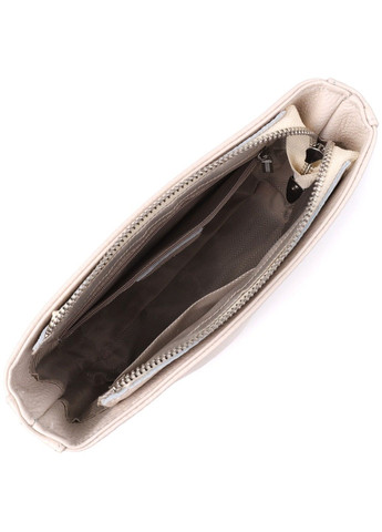 Повседневная плечевая сумка из натуральной кожи 22915 Белый Vintage (357495019)