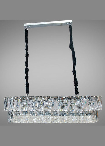 Сучасна кришталева люстра 11 ламп E14 хром 30x90х100 см Diasha (301334468)