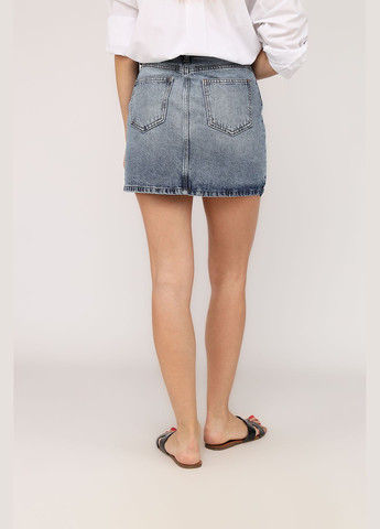 Голубая юбка трапеция, женская цвет голубой cb-00272544 Best Jeans