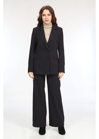 Піджак подовжений жіночий 029 ялинка костюмна тканина синій Актуаль (371816754)