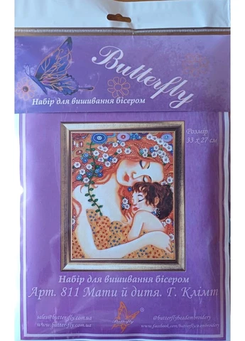 Набір для вишивання бісером 811 Мати й дитя. Г. Клімт 33 х 27 см Butterfly (381193444)