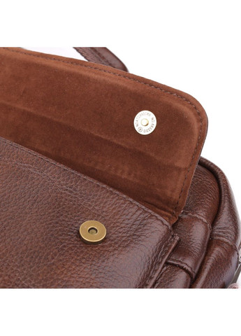 Сумка портфель через плечо для мужчин из натуральной кожи для документов А4 для ноутбука Коричневый 40606 Vintage (361660309)