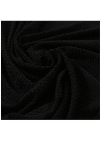 Чохол для тримісного дивана чорний Стрейч Жаккард Slavich (288740339)