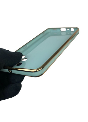 Чехол для Galaxy A32 4G SM-A325F с кольцом-подставкой с золотой окантовкой на самсунг а32 бирюзовый gs1 Samsung (366230929)