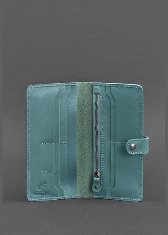 Шкіряне жіноче портмоне 7.0 бірюзове (A-026272) BlankNote (328444927)