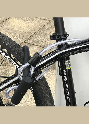 Замок велосипедный 0705031/0705032 с тросом и ключом навесной 9шт West Biking (336194981)